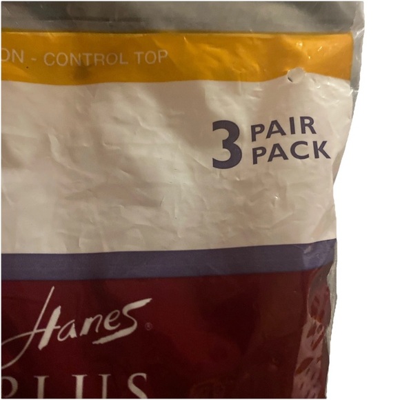 💜 Hanes Silk Reflections Silky Sheer Non-Control Top 3 PackColor:Barely There - Picture 4 of 6